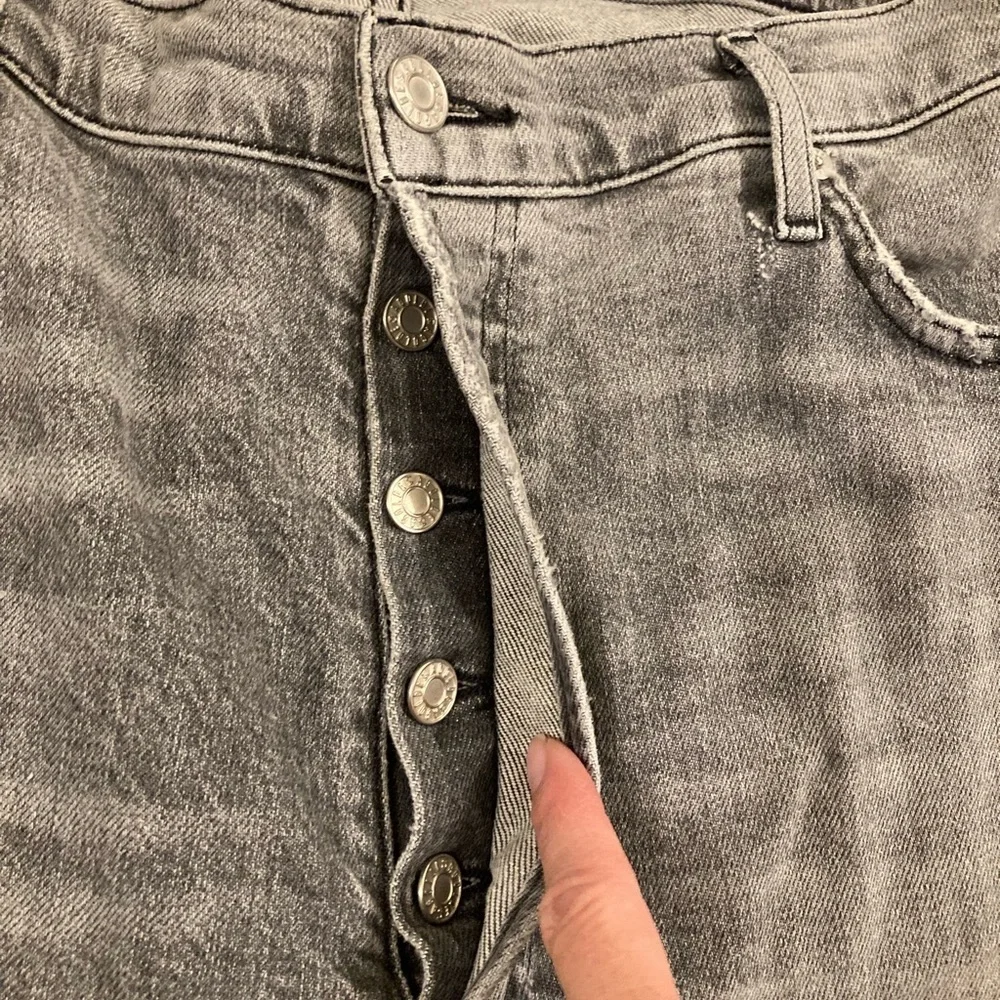 AGOLDE Nico High Rise Slim Risk Gray Wash Jeans Size 33